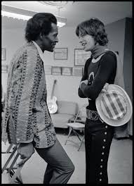 Chuck Berry con Mick Jagger